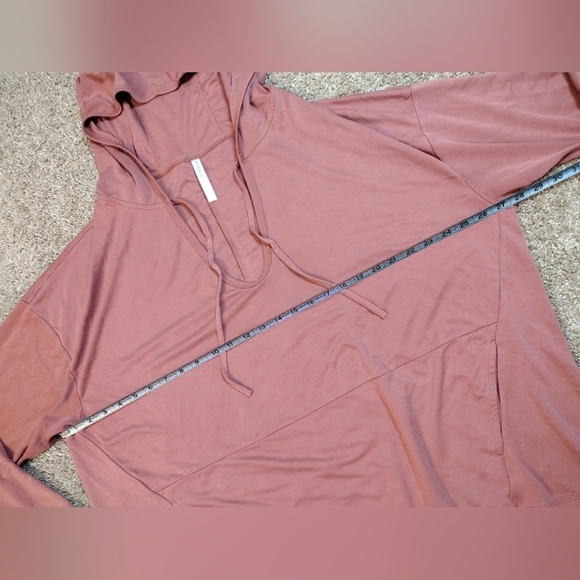 Fabletics Mauve Oversized Hooded Pullover 1X - Picture 9 of 9